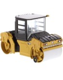 DIECAST MASTERS - CAT 1/64 DIE CAST MODEL - 84641 - CAT CB-13 TANDEM VIBRATORY ROLLER WITH CAB - CAT84641