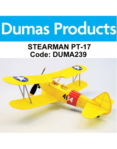 DUMAS BALSA FREE FLIGHT AIRCRAFT MODEL KIT - 239 - PT-17