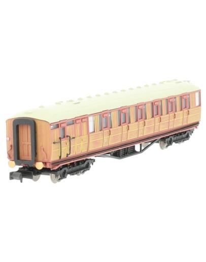 DAPOL N GAUGE CARRIAGE 2P-011-211 LNER GRESLEY BRAKE COMPOSITE COACH #5549- LNER TEAK