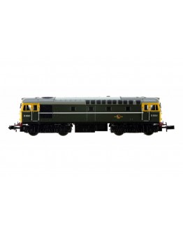 DAPOL N GAUGE DIESEL LOCOMOTIVE 2D-001-008 Class 33/0 Bo-Bo Diesel Electric No D6561 - BR Green Full Yellow Front