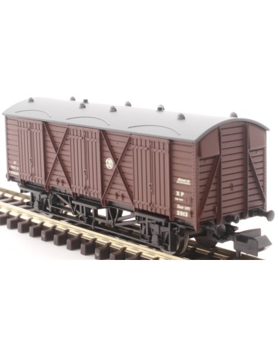 DAPOL N GAUGE WAGON 2F-014-009 GWR FRUIT D VAN - # 2913 GWR BROWN  SHIRTBUTTON LIVERY - DA2F014009