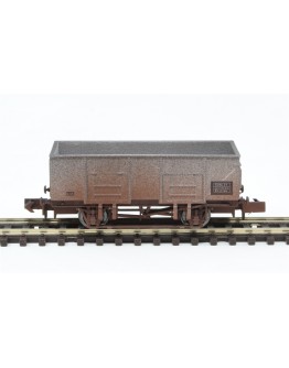 DAPOL N GAUGE WAGON 2F-038-016 20 Ton Steel Mineral Wagon - GWR #33259 - BR Grey