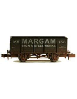 DAPOL N GAUGE WAGON 2F-038-052 20 TON STEEL MINERAL WAGON - MARGAM IRON & STEEL WORKS #158 - WEATHERED