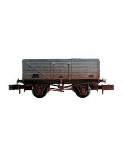 DAPOL N GAUGE WAGON 2F-071-049 - 7 PLANK OPEN WAGON [WEATHERED] BR P238840 - DA2F071049