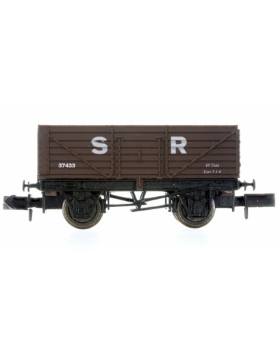 DAPOL N GAUGE WAGON 2F-071-056 - 7 PLANK OPEN WAGON - SR BROWN #37433 - DA2F071056