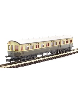 DAPOL N GAUGE CARRIAGE 2P-004-015 GWR AUTOCOACH #194 GWR CHOCOLATE & CREAM SHIRTBUTTON LIVERY - DA2P004015