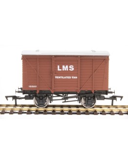 DAPOL OO SCALE WAGON 4F-011-038 LMS 12 TON VENTILATED FRUIT VAN [WEATHERED]  #155011 - LMS BAUXITE