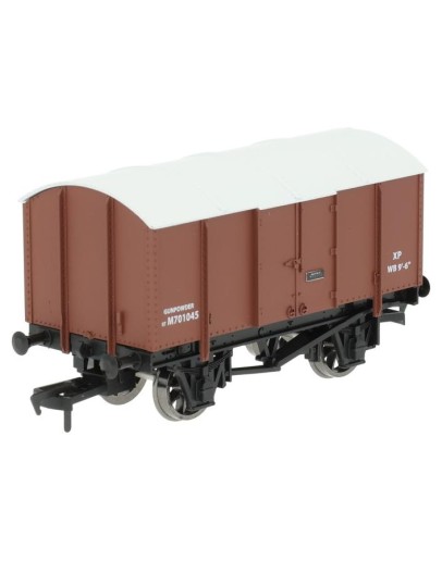 DAPOL OO SCALE WAGON 4F-013-041 BR GUNPOWDER VAN #M701045 - BR BAUXITE - DA4F013041