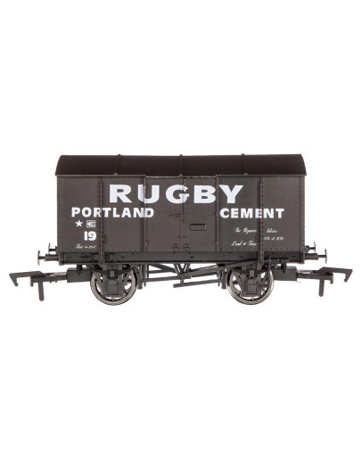 DAPOL OO SCALE WAGON 4F-013-177 GUNPOWDER VAN - RUGBY CEMENT #19 - DARK GREY - DA4F013177