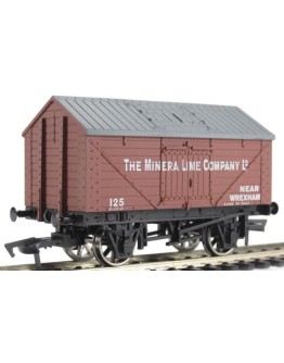 DAPOL OO SCALE WAGON 4F-017-019 LIME WAGON - THE MINERA LIME COMPANY LTD #134 - BROWN - DA4F017019