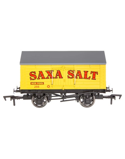 DAPOL OO SCALE WAGON 4F-018-033 10 TON 4 WHEEL COVERED SALT WAGON - SAXA SALT #255 - DA4F018033