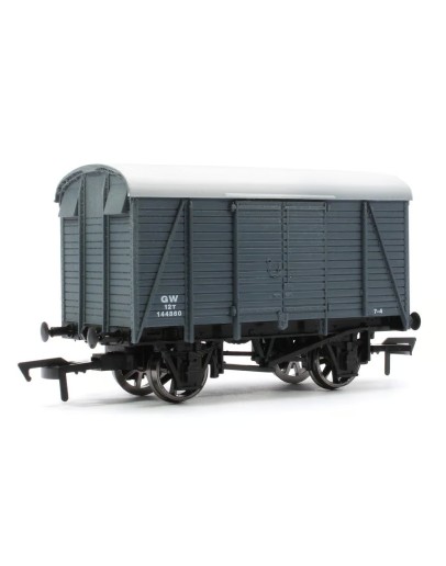 DAPOL OO SCALE WAGON 4F-021-037 GWR 12 TON VENTILATED BOX VAN - # 144860 - GWR GREY DA4F021037