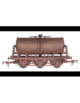 DAPOL OO SCALE WAGON 4F-031-048 6 WHEEL MILK TANKER - WEST PARK DAIRY # 7 [WEATHERED] - DA4F031048