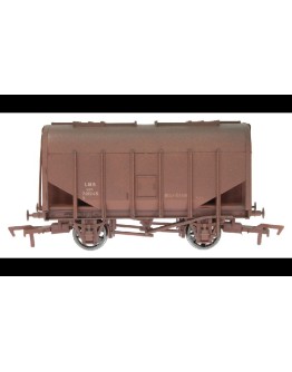 DAPOL OO SCALE WAGON 4F-036-038 20T BULK GRAIN COVERED HOPPER -LMS # 701245 - LMS BROWN [WEATHERED] DA4F036038