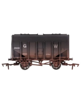 DAPOL OO SCALE WAGON 4F-036-050 20T BULK GRAIN COVERED HOPPER - GWR # 42333 - GWR GREY [WEATHERED] DA4F036050