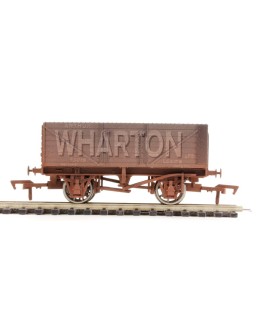 DAPOL OO SCALE WAGON 4F-071-103 7 PLANK OPEN WAGON - ARTHUR WHARTON # 7 - GREY [WEATHERED] - DA4F071103