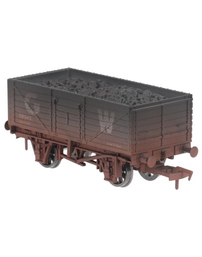 DAPOL OO SCALE WAGON 4F-071-179 7 PLANK OPEN WAGON - GREAT WESTERN RAILWAY # 6545 - GWR GREY [WEATHERED] - DA4F071179