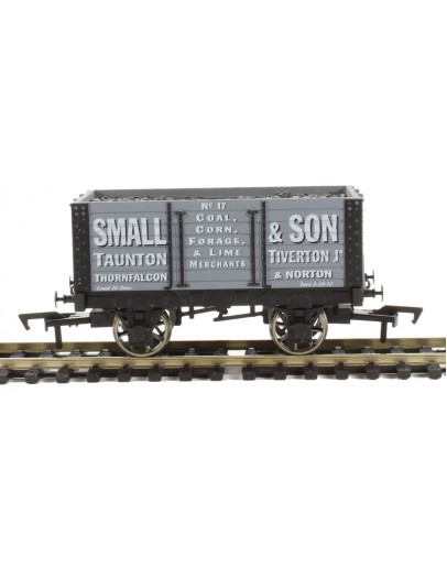 DAPOL OO SCALE WAGON 4F-072-003 7 Plank 9 Ft Wheelbase Open Wagon w/load - Small & Son # 17 - Grey