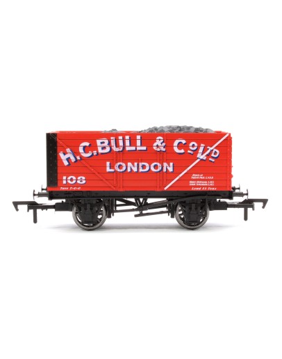 DAPOL OO SCALE WAGON 4F-080-130 8 PLANK OPEN WAGON - H.C. BULL & CO. LTD. # 108 - ORANGE - DA4F080130