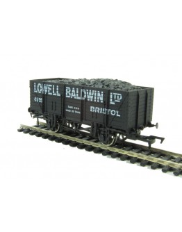 DAPOL OO SCALE WAGON 4F-090-001 9 Plank Open Wagon w/load - Lowell Baldwin Ltd. # 4601 - Black