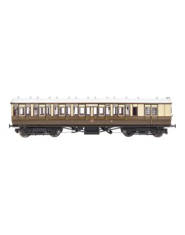 DAPOL OO SCALE COACH 4P-020-101 GWR TOPLIGHT COACH 3RD BRAKE - GWR LINED CHOCOLATE & CREAM - #3749 - DA4P020101