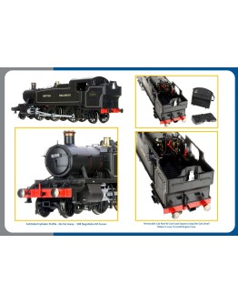 DAPOL OO SCALE STEAM LOCOMOTIVE 4S-041-005 GWR Large Prairie 2-6-2T #5190 - BR Lined Black