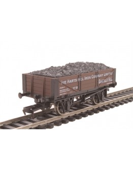 DAPOL OO SCALE WAGON B882 4 Plank Open Wagon w/load - The Harts Hill Iron Company Limited # 8 - Brown