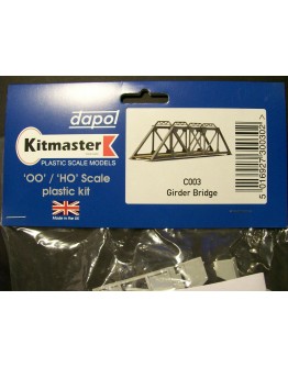 DAPOL KITMASTER OO/HO BUILDING KIT - PLASTIC C003 GIRDER BRIDGE [ 13" span ]