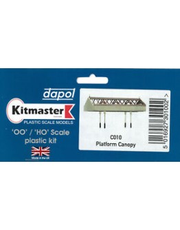 DAPOL KITMASTER OO/HO BUILDING KIT - PLASTIC C010 Platform Canopy