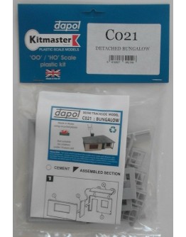 DAPOL KITMASTER OO/HO BUILDING KIT - PLASTIC C021 Detatched Bungalow