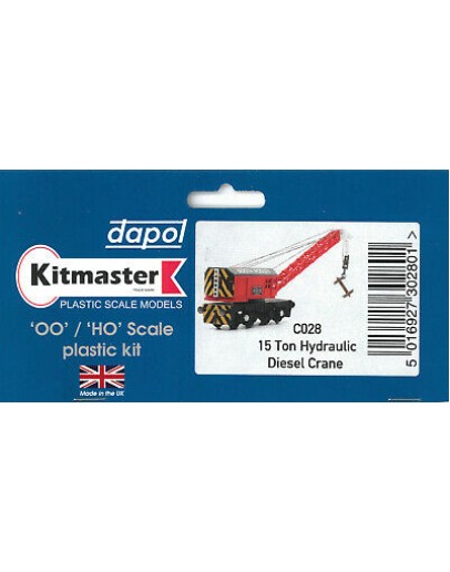 DAPOL KITMASTER OO/HO BUILDING KIT - PLASTIC C028 15 Ton Hydraulic Diesel Crane