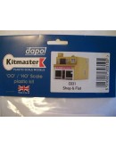 DAPOL KITMASTER OO/HO BUILDING KIT - PLASTIC C031 Shop and Flat