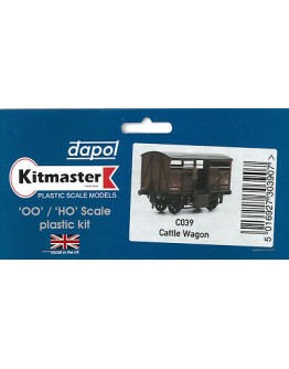 DAPOL KITMASTER OO/HO BUILDING KIT - PLASTIC C039 Cattle Wagon