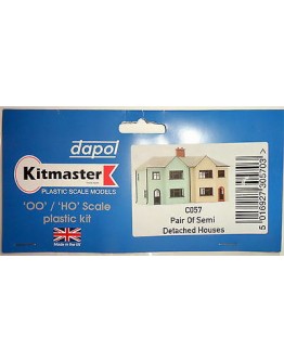 DAPOL KITMASTER OO/HO BUILDING KIT - PLASTIC C057 Pair of Semi Detached Houses