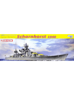 DRAGON 1/350 SCALE MODEL KIT - 1062 - BATTLESHIP GERMAN SCHARNHORST, 1940 