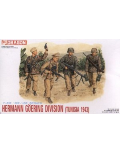 DRAGON 1/35 SCALE MODEL KIT - 6036 - Hermann Goering Division (Tunisia 1943)