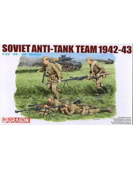 DRAGON 1/35 SCALE MODEL KIT - 6049 39-45 SERIES - SOVIET ANTI TANK TEAM 1942 / 1943 - DR6049