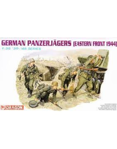 DRAGON 1/35 SCALE MODEL KIT - 6058 - GERMAN PANZERJAGERS EASTERN FRONT 1944 DR6058