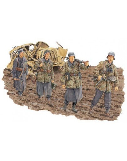 DRAGON 1/35 SCALE MODEL KIT - 6158 - German Infantry, HG Division (Anzio 1944)