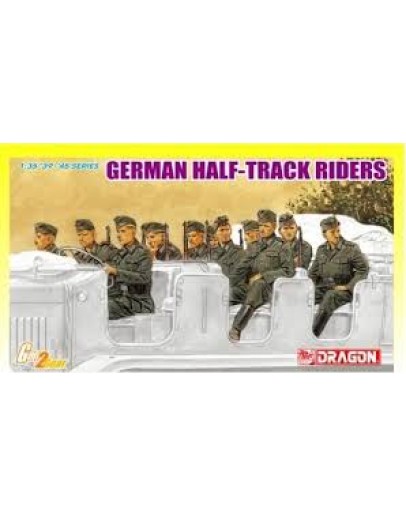 DRAGON 1/35 SCALE MODEL KIT  6671 WW2 GERMAN HALF TRACK RIDERS DR6671