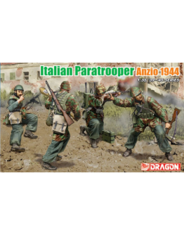 DRAGON 1/35 SCALE MODEL KIT - 6741 - Italian Paratrooper Anzio 1944