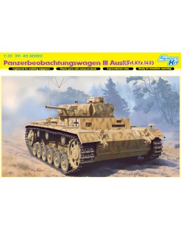 DRAGON 1/35 SCALE MODEL KIT - 6792 - Panzerbeobachtungswagen III Ausf.F (Sd.Kfz.143)