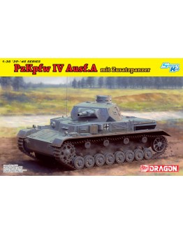 DRAGON 1/35 SCALE MODEL KIT - 6816 - PzKpfw IV Ausf.A Mit Zusatzpanzer