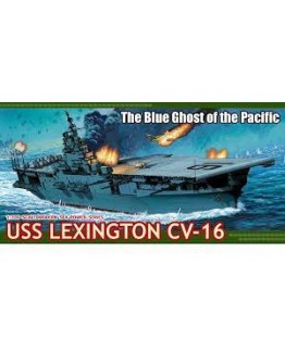 DRAGON 1/700 SCALE MODEL KIT - 7051 - USS LEXINGTON CV-16 DR7051