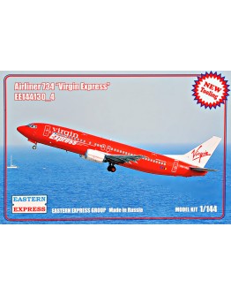 EASTERN EXPRESS 1/144 SCALE PLASTIC AIRCRAFT MODEL KIT - 144130 - Airliner Boeing 737-400 "Virgin Express"