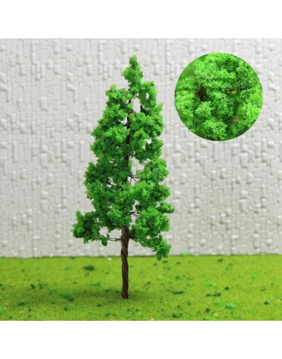 EVEMODEL - MODEL TRAIN ACCESSORIES - D9035 - TREES - DARK GREEN - 8.5cm [10]