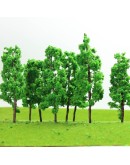 EVEMODEL - MODEL TRAIN ACCESSORIES - D9035 - TREES - DARK GREEN - 8.5cm [10]