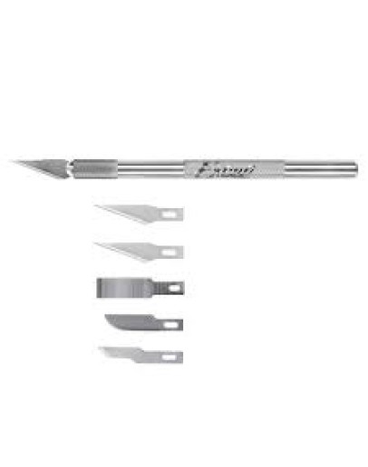 EXCEL CRAFT TOOLS  - 19001 KNIFE & 5 BLADES EXL19001