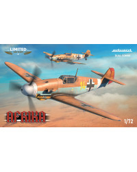 EDUARD 1/72 SCALE PLASTIC MODEL AIRCRAFT KIT - 212 LIMITED EDITION DUAL COMBO - AFRICA -BF 109F-4, G-2 AND G-4 