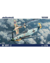 EDUARD 1/72 SCALE PLASTIC MODEL AIRCRAFT KIT - 7474 - WEEKEND EDITION BF109F-2  ED07474